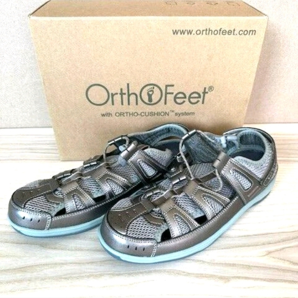 OrthoFeet New Verona Sandals 11.5 Wide - Picture 8 of 12